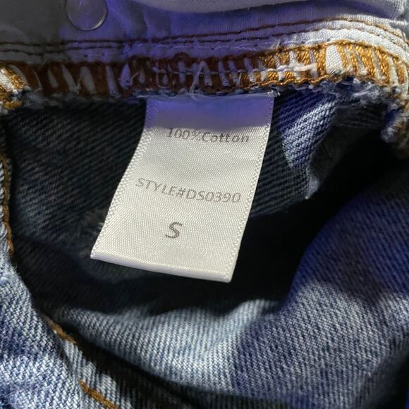 Mustard Seed Distressed Cut off Shorts Casual Blue Cotton Women's Size Small - Picture 6 of 7